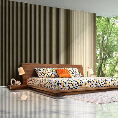 Habit bedset side table mattress and dressing table