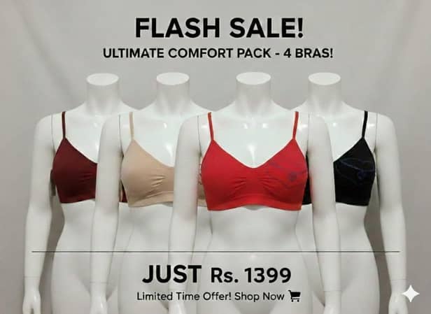 Women's Seamless Air Bra – Ultra-Comfort Daily Wear (flash sale)