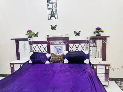 Luxury Wooden King Size Bedroom Set – Complete Set (10/9 Condition)