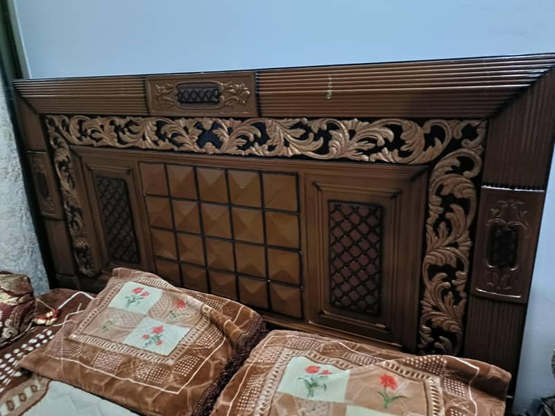 Bed with side table and sofa 2