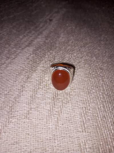 Aqeeq Ring silver 925