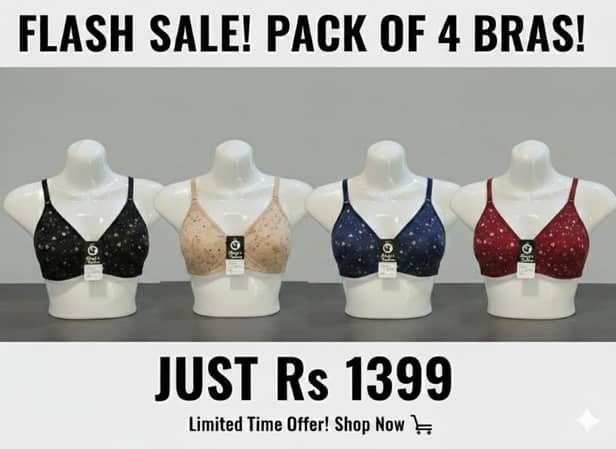 Premium Printed Jersey Bra – Soft, Stylish & Everyday Comfort (flash sale)
