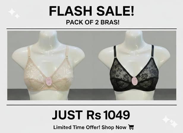 Premium Quality Ladies Net Bra – New Arrival (flash sale)