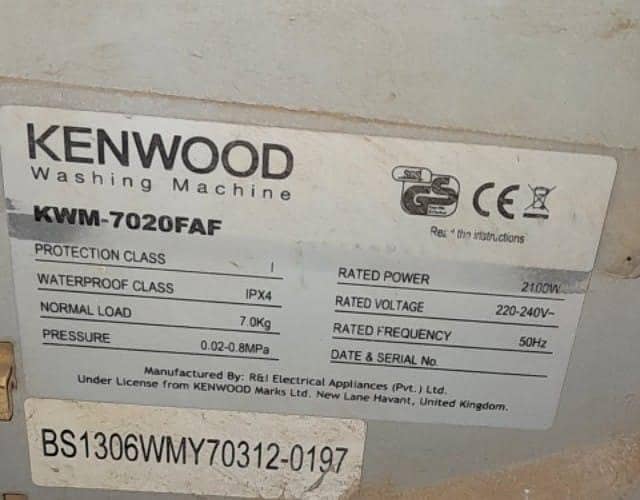 kenwoodAutomatic machine 1