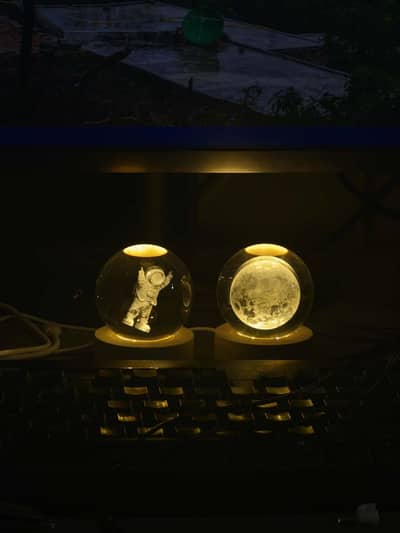crystal decorative moon lamps
