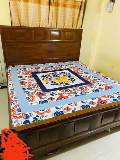 Wooden Bridal Set bed wardrobe