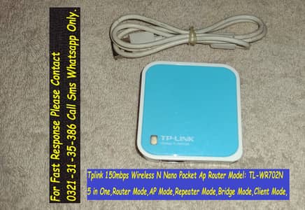tplink 150mbps nano pocket wifi router