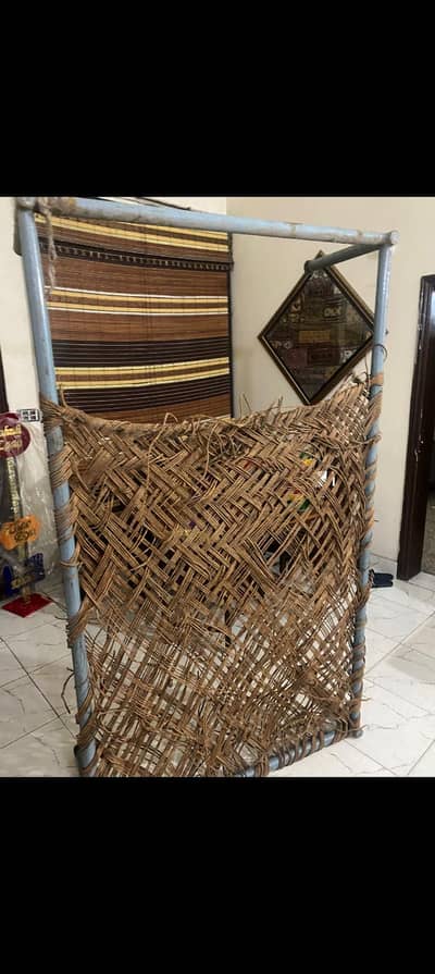 2 charpai old and heavy metal