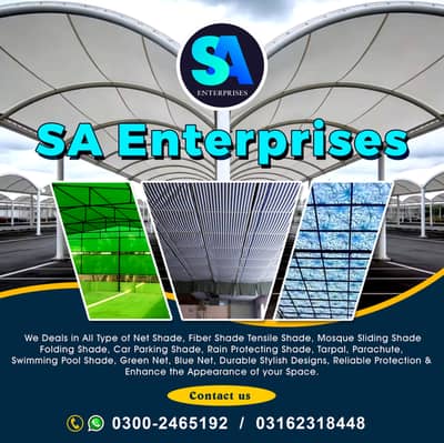 Net Shade, Fiber Shade, Folding Shade, Sliding Shade, Tensile Shade