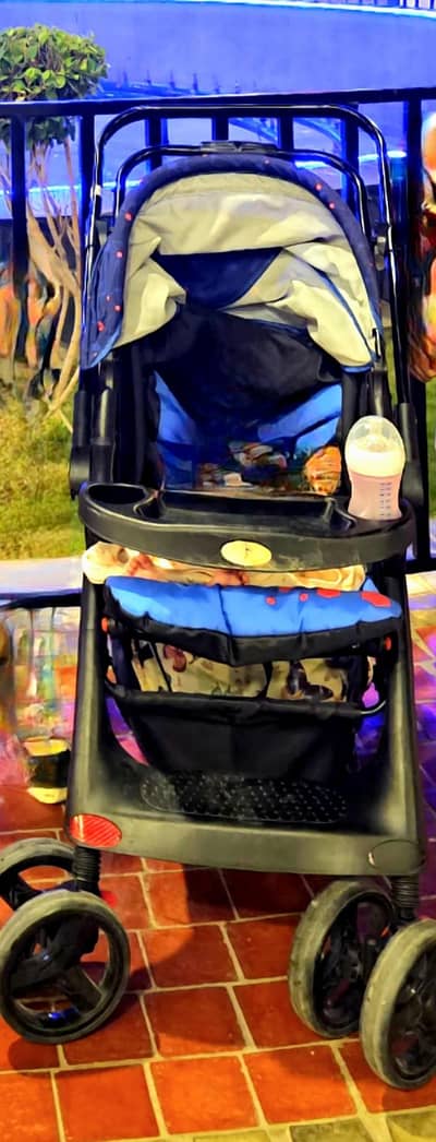 Blue Tinnies stroller
