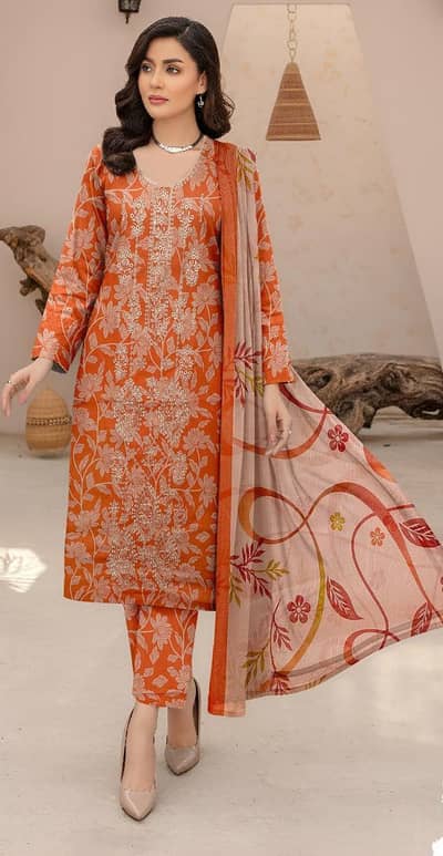 lawn suit chiffon  duptta