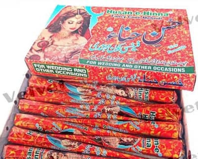 Pack of 2 cone red color mehndi Eid special products