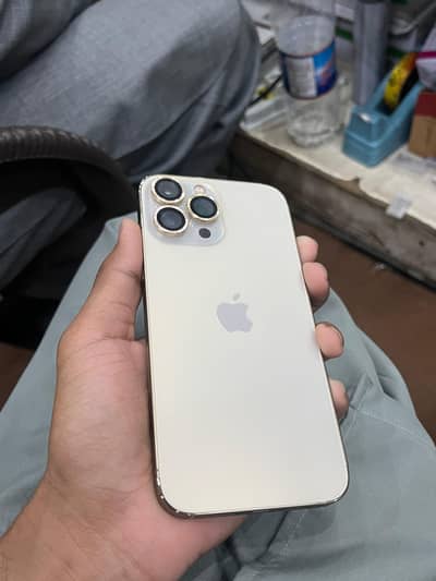 13 pro max pta approved dual sim 98 health no boost 10/10 gold