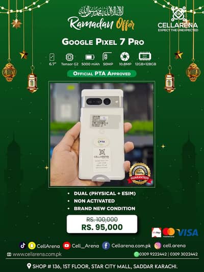GOOGLE PIXEL 7 & 7 PRO PTA APPROVED - CELLARENA