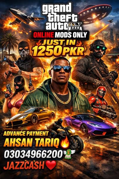 Gta v with all mods only in 1250 pkr