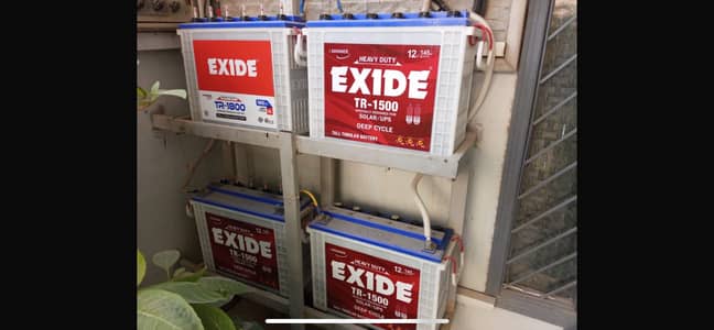 Rearly used Tall tubular batteries