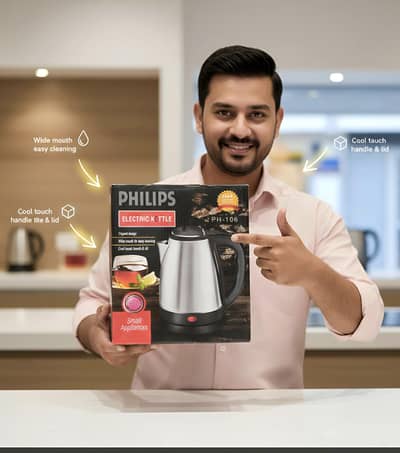 Electric Kettle Stainless Steel | 1 Year Warranty