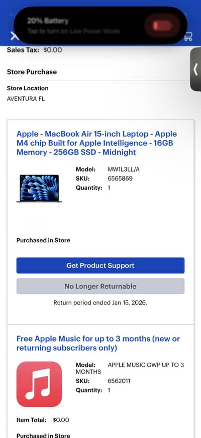 Macbook Air 15 inch 2025