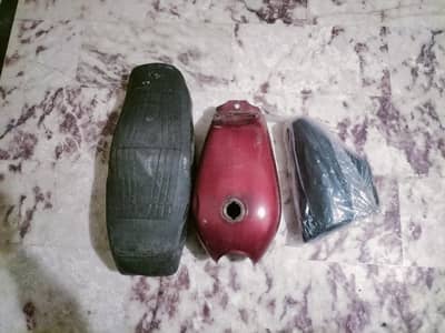 genuine seventy tanky side covers and seat