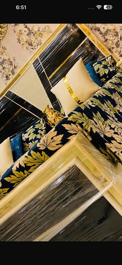 Brand new sheesham wood bed set