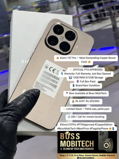 Xiomi 15T Pro 12gb Ram 512gb Storage