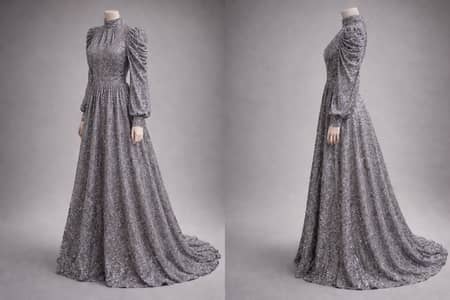 Stitch&Shine Premium Sun-Kissed Flare Maxi