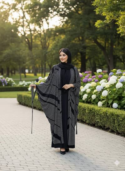 4pcs ​Premium Butterfly Abaya Sets - Dubai Style - Brand New
