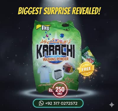 Washing powder with small lemon free