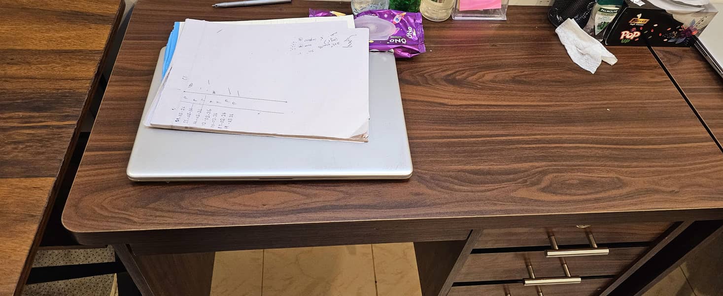 Executive table | Staff Table | Laser printer | Chairs | Sofa set 10