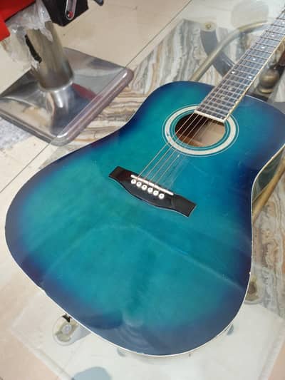 Vintage acoustic guitar professional sound smooth playing 40inch
