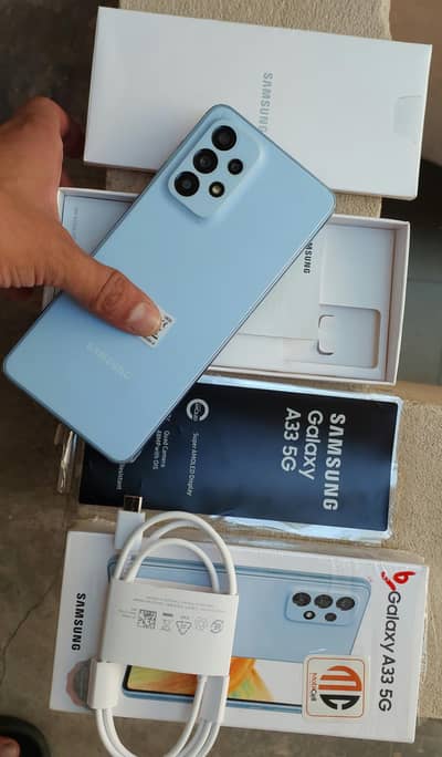 Samsung A33 5G Dual PTA With Box 10/10 Condition Amoled Screen