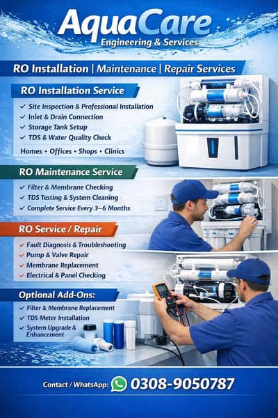 WATER FILTER PLANT Maintenance | Repair Services