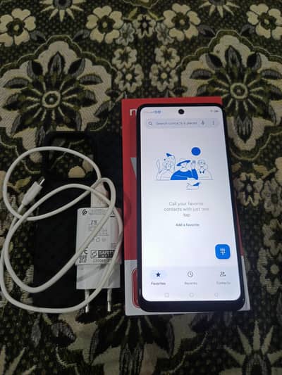 Nubia V60 Design 8+8 Ram 256 Rom Complete Box Charger Fast charger