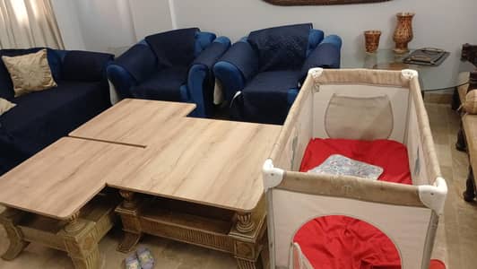 side tables set and cot