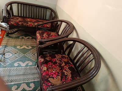 Used sofa, classic wood used as a material