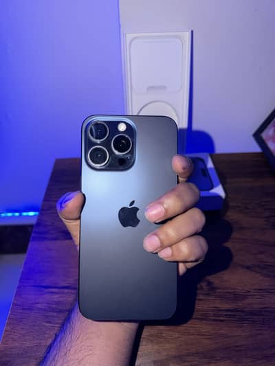 iPhone 15 Pro Max Blue Titanium 256GB with Box