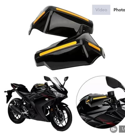 Used imported bike hand guards . imported not local