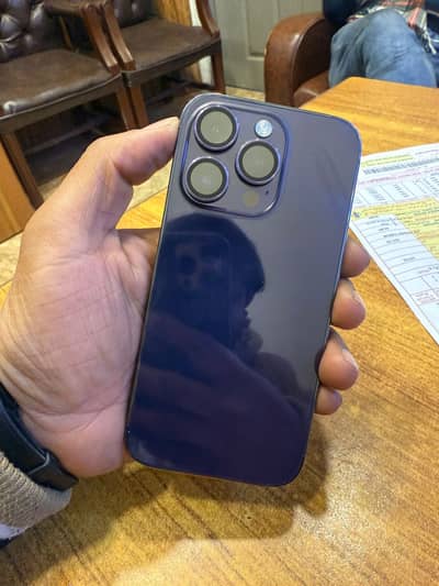 iPhone 14 Pro Deep Purple PTA Approved |Box & Cable | 10/10 Condition