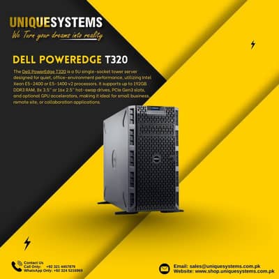 Dell PowerEdge T320 Enterprise Server – Excellent Condition
