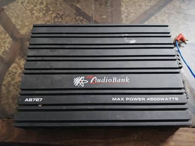 Audio bank max power. 4500watts