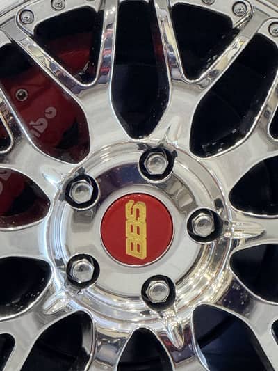 18 inch bbs super chrome only rim tyre not included