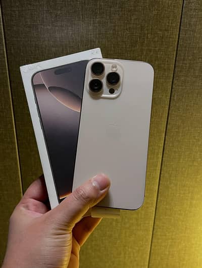 IPHONE 16 PRO MAX NON PTA SIM TIME AVAILABLE.