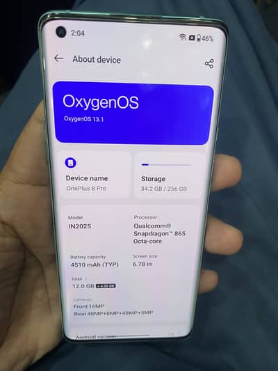 Oneplus 8 pro 12 256