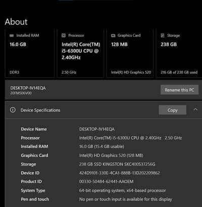 Lenovo Thinkpad T460