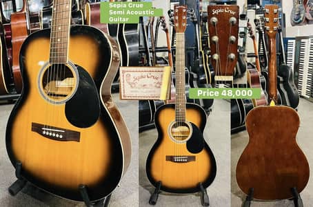 Sepia Crue Semi acoustic Guitar Solid body / Piano / Keyboard / Amp