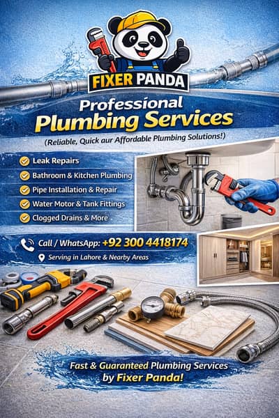 Plumbing Services in Lahore | Leak Repair & Pipe Fitting Tank Fittings