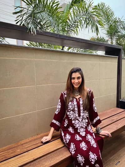 1 pcs stiched women line embriodred kurta