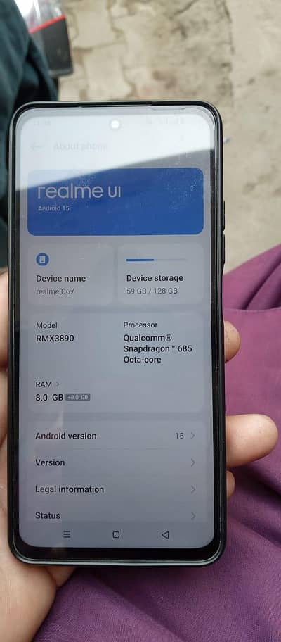 realme c67 total jeniun mobile