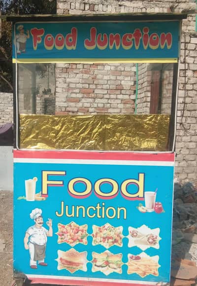 roll, samosa, Pakora or chana chat counter