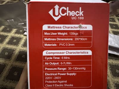 Alternating pressure mattress for bed sores patient.